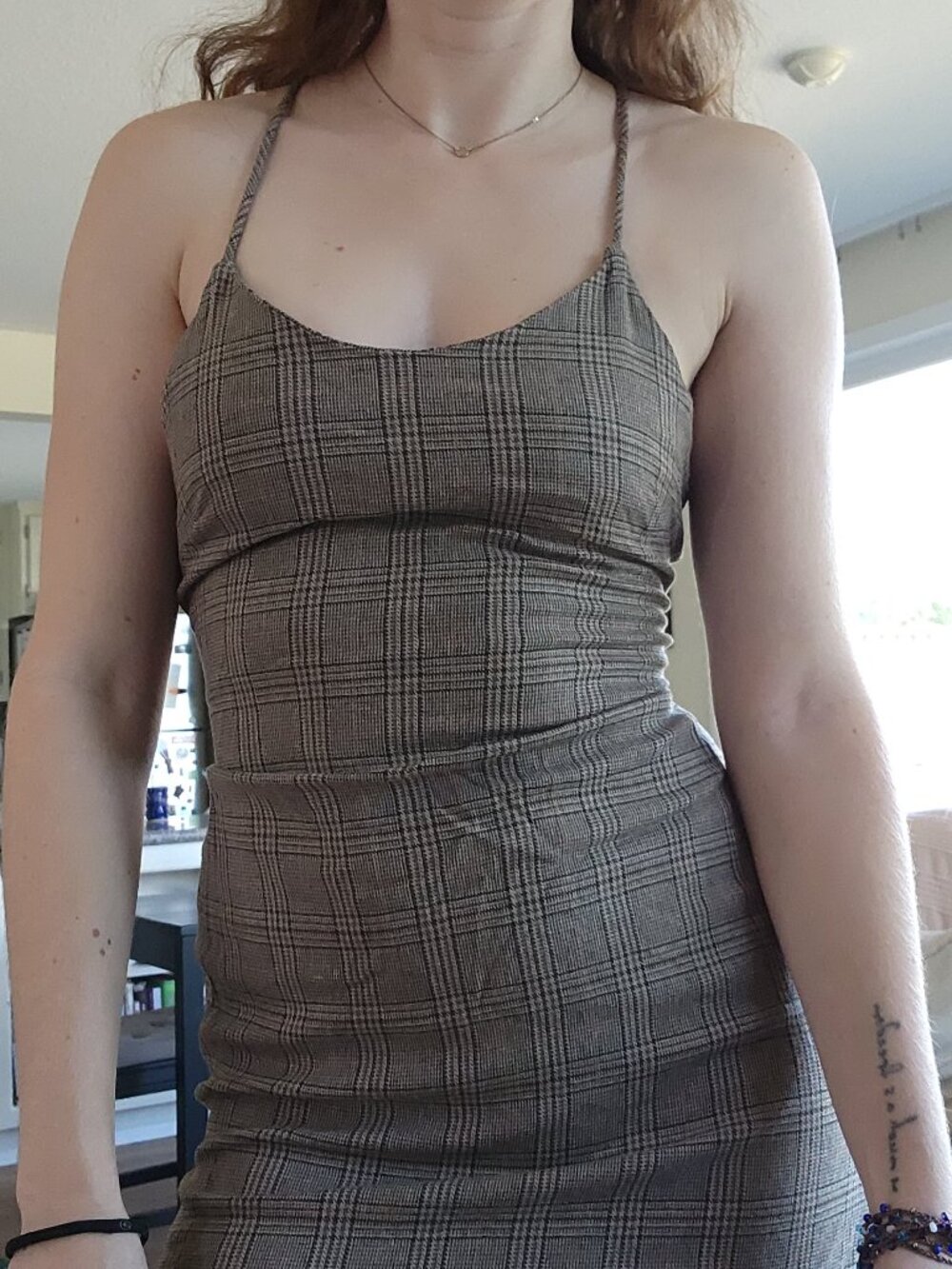Cute Plaid Mini Dress